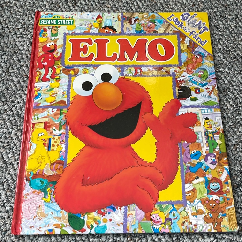 Elmo Giant look and find book